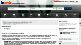 What On.locanto.ca website looked like in 2021 (3 years ago)