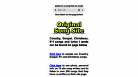 What Originalsongsite.com website looked like in 2021 (4 years ago)
