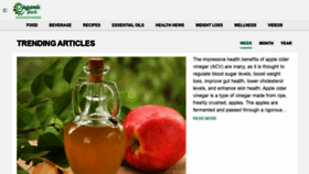 What Organicfacts.net website looked like in 2021 (3 years ago)
