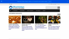 What Officeholidays.com website looked like in 2021 (3 years ago)