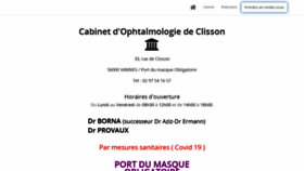 What Ophtagolfe.fr website looked like in 2021 (3 years ago)