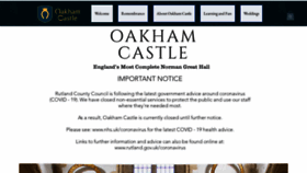 What Oakhamcastle.org website looked like in 2021 (3 years ago)