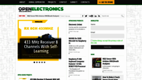 What Open-electronics.org website looked like in 2021 (3 years ago)