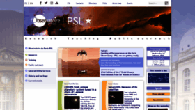 What Obspm.fr website looked like in 2021 (3 years ago)