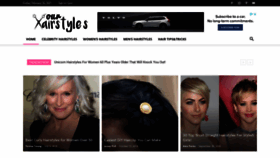 What Ourhairstyles.com website looked like in 2021 (3 years ago)