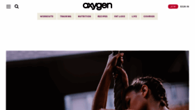 What Oxygenmag.com website looked like in 2021 (3 years ago)