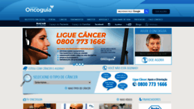 What Oncoguia.org.br website looked like in 2021 (3 years ago)