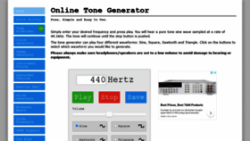 What Onlinetonegenerator.com website looked like in 2021 (3 years ago)