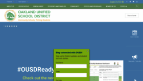What Ousd.org website looked like in 2021 (3 years ago)