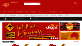 What Officechoice.com.au website looked like in 2021 (3 years ago)