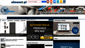 What Oknonet.pl website looked like in 2021 (3 years ago)
