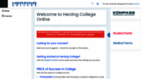 What Online.herzing.ca website looked like in 2021 (3 years ago)