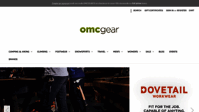 What Omcgear.com website looked like in 2021 (3 years ago)