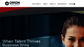 What Oriontalent.com website looked like in 2021 (3 years ago)