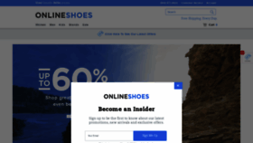 What Onlineshoes.com website looked like in 2021 (3 years ago)