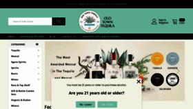 What Oldtowntequila.com website looked like in 2021 (4 years ago)