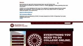What Occc.edu website looked like in 2021 (3 years ago)