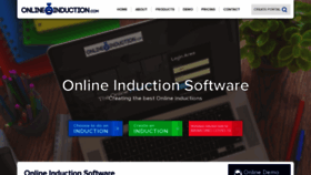 What Onlineinduction.com website looked like in 2021 (3 years ago)
