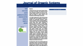 What Organic-systems.org website looked like in 2021 (3 years ago)