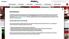 What Okazjum.pl website looked like in 2021 (3 years ago)