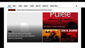 What Okayvibesmusic.com website looked like in 2021 (3 years ago)