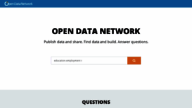 What Opendatanetwork.com website looked like in 2021 (3 years ago)