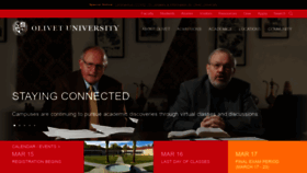 What Olivetuniversity.edu website looked like in 2021 (3 years ago)
