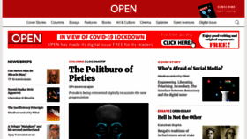 What Openthemagazine.com website looked like in 2021 (3 years ago)