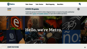 What Oregonmetro.gov website looked like in 2021 (3 years ago)