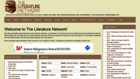 What Online-literature.com website looked like in 2021 (3 years ago)