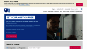 What Openuniversity.co.uk website looked like in 2021 (5 years ago)