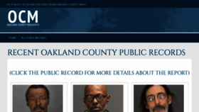 What Oaklandcountymugshots.com website looked like in 2021 (3 years ago)