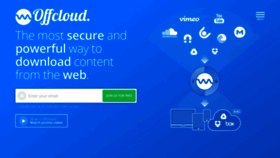 What Offcloud.com website looked like in 2021 (3 years ago)