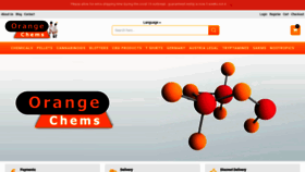 What Orangechems.com website looked like in 2021 (3 years ago)