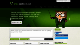 What Online-spellcheck.com website looked like in 2021 (3 years ago)