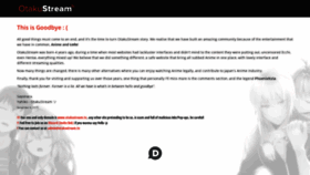 What Otakustream.tv website looked like in 2021 (3 years ago)