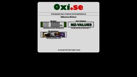 What Oxi.se website looked like in 2021 (3 years ago)