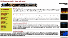 What Old-games.com website looked like in 2021 (3 years ago)