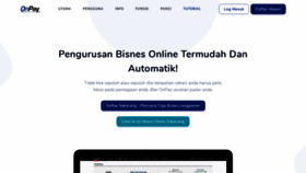 What Onpay.my website looked like in 2021 (4 years ago)