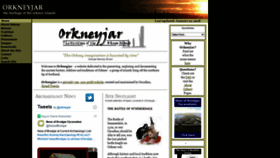 What Orkneyjar.com website looked like in 2021 (3 years ago)