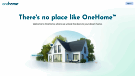 What Onehome.com website looked like in 2021 (3 years ago)
