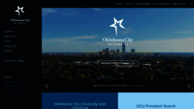 What Okcu.edu website looked like in 2021 (3 years ago)