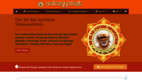 What Onlinejyotish.com website looked like in 2021 (3 years ago)