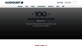 What Oldendorff.com website looked like in 2021 (3 years ago)