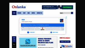 What Onlanka.com website looked like in 2021 (3 years ago)