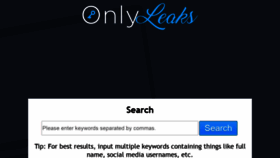 What Onlyleaks.tv website looked like in 2021 (3 years ago)