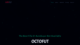 What Octofut.com website looked like in 2021 (3 years ago)