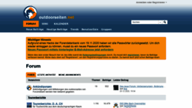 What Outdoorseiten.net website looked like in 2021 (3 years ago)
