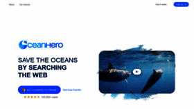 What Oceanhero.today website looked like in 2021 (3 years ago)