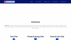 What Onlinechatz.com website looked like in 2021 (3 years ago)